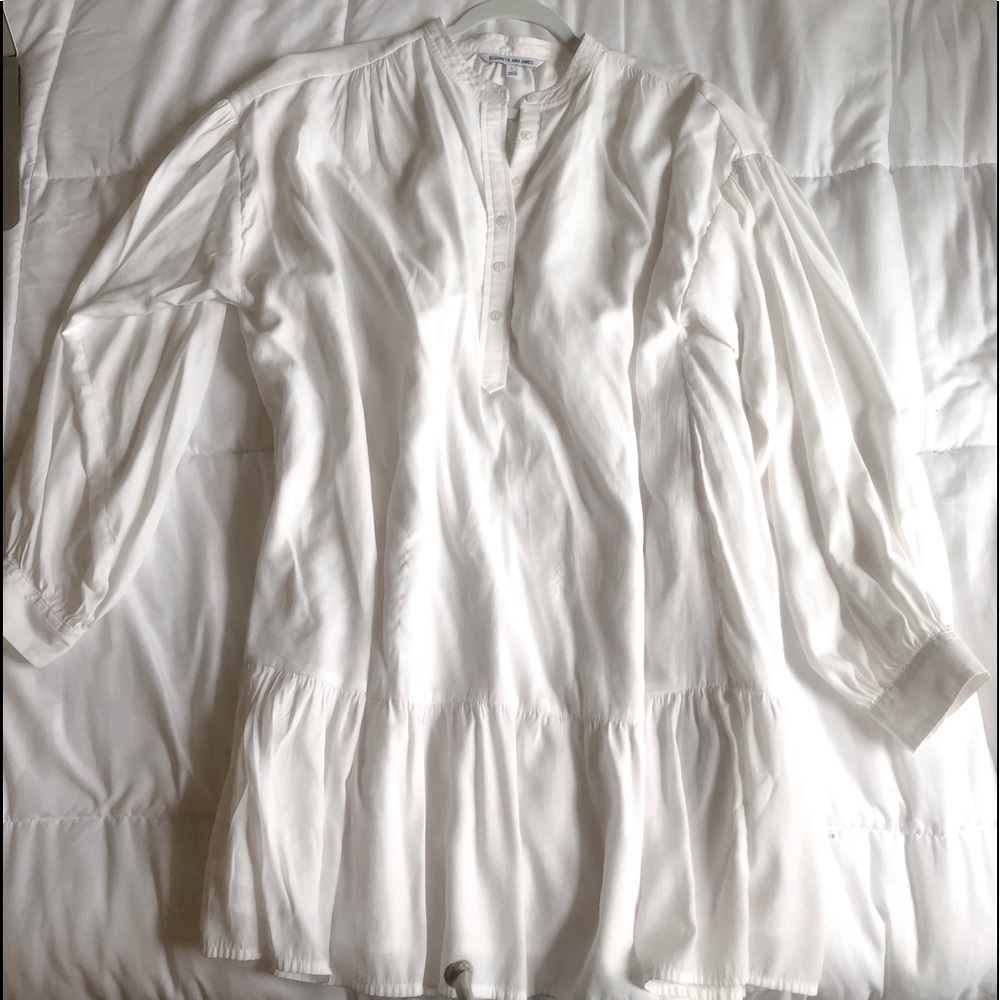 Elizabeth and James Button-Front Tunic Dress